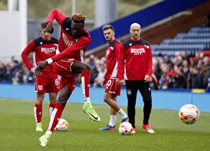 Images Dated 17th April 2017: Tammy Abraham's Pre-Match Routine: Blackburn Rovers vs. Bristol City