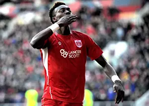 Bristol City V Reading Prints: Tammy Abraham's Thrilling Goal Celebration: Bristol City vs