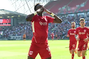 Bristol City V Wolverhampton Wanderers Prints: Tammy Abraham's Thrilling Goal: Historic Upset of Wolverhampton Wanderers by Bristol City (08)
