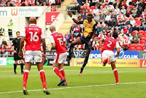 Rotherham V Bristol City Prints: Tammy Abraham's Thrilling Header: Rotherham United vs. Bristol City Championship Clash