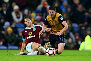 Burnley Prints: Tarkowski Tackles O'Dowda: Burnley vs. Bristol City FA Cup Clash at Turf Moor
