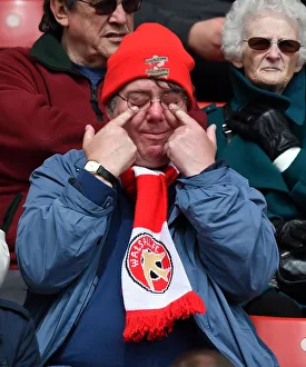 Bristol City V Walsall Prints: Tense Moment at Ashton Gate
