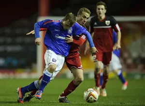 Bristol City U21s Prints: Tense Moment: Bristol City U18s vs Ipswich Town U18 - FA Youth Cup Third Round Proper