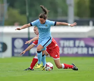 Tense Moment: Dykes Denies Johnston in Women's Super League Clash