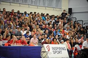 Fans Collection: A Tense Moment at SGS Wise Campus: Basketball Showdown Between Bristol Flyers and Plymouth Raiders
