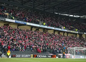 MK Dons V Bristol City Fans Prints: Five Thousand Strong: The Sea of Bristol City Scarves at MK Dons (MK Dons v Bristol City)