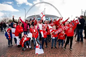Thousands of Passionate Bristol City Fans Heading to Wembley Stadium for the Johnstones Paint Trophy Final
