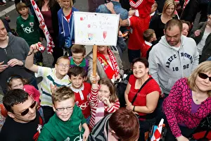 Champions Prints: Thousands Rejoice: Bristol City's Championship Promotion Parade - A Sea of Celebration in Bristol