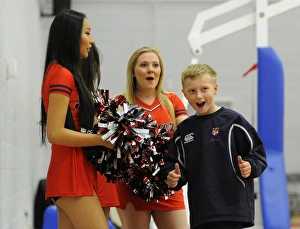 Bristol Flyers V Surrey United Prints: Thrilling Basketball Showdown: Flyers vs. Surrey United at SGS Wise Campus (November 2014)
