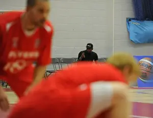 Thrilling British Basketball League Match: Flyers vs. Surrey United at SGS Wise Campus (November 2014)