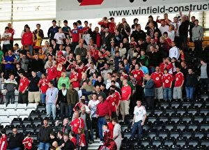 Images Dated 30th April 2011: Thrilling Championship Victory: Euphoric Bristol City Fans Celebrate at Derby County's Pride Park
