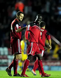 Bristol City V Crystal Palace Prints: Thrilling Goal by Albert Adomah: Bristol City vs Crystal Palace, Championship 2012