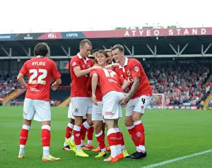 Thrilling Goal Celebration: Greg Cunningham and Bristol City Team Mates