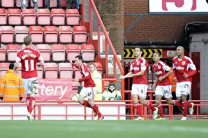 Thrilling Goal: Greg Cunningham Strikes for Bristol City Against Stevenage in Sky Bet League One