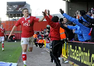 Thrilling Goal: Matt Smith Scores for Bristol City Against Fleetwood Town at Ashton Gate (January 2015)