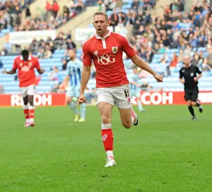 Coventry City V Bristol City Prints: Thrilling Goal: Scott Wagstaff Scores for Bristol City Against Coventry City in Sky Bet League One Rivalry