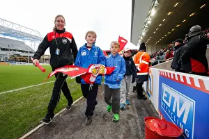 Thrilling Half Time Parade: Bristol City vs Birmingham City, Sky Bet Championship - Ashton Gate Stadium