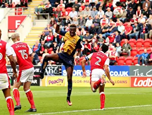 Rotherham V Bristol City Prints: Thrilling Header by Tammy Abraham: Rotherham United vs