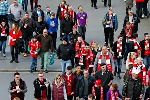 Thrilling Johnstones Paint Trophy Final: Bristol City vs Walsall at Wembley Stadium - Fans in Action