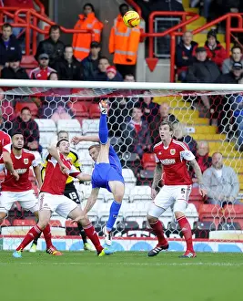Bristol City V Oldham Athletic Prints: Thrilling Moment: Rooney's Near-Perfect Overhead Kick - Bristol City vs