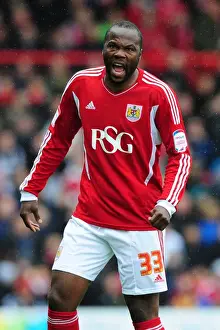 Bristol City V West Ham Prints: Thrilling Moments: Andre Amougou in Action for Bristol City vs Coventry City (April 9)