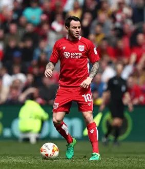 Bristol City V Birmingham City Prints: Thrilling Moments: Lee Tomlin in Action for Bristol City vs Birmingham City