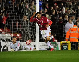 Bristol City V Barnsley Prints: Thrilling Nicky Maynard Goal Celebration: Bristol City vs