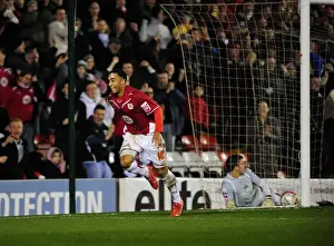 Bristol City V Barnsley Prints: Thrilling Nicky Maynard Goal Celebration: Bristol City Wins Championship vs Barnsley (23/03/2010)