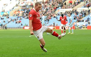 Coventry City V Bristol City Prints: Thrilling Rivalry: Scott Wagstaff Scores Stunner for Bristol City against Coventry City in Sky Bet League One