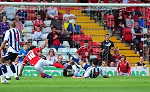 Season 11-12 Prints: Thwarted Goal: Nicky Maynard vs. Ben Foster - Bristol City vs. West Brom, 2011