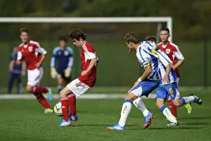 Bristol City U18s Prints: Tom Fry in Action: Bristol City U18 vs Brighton & Hove Albion U18, October 5, 2013