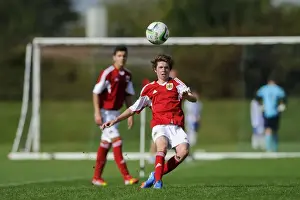 Bristol City U18s Prints: Tom Fry in Action: Bristol City U18 vs Brighton & Hove Albion U18, October 5, 2013