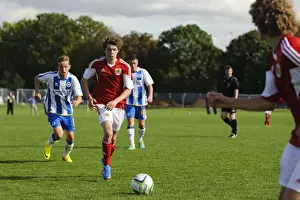 Bristol City U18s Prints: Tom Fry in Action: Bristol City U18 vs Brighton & Hove Albion U18, October 2013