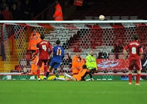 Images Dated 17th November 2012: Tom Heaton's Spectacular Save: Denying Thomas Ince at Ashton Gate