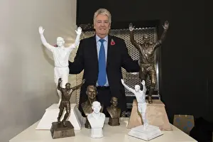 Tom Murphy Unveils John Atyeo Statue Model at Ashton Gate: Bristol City v Fulham, 2015