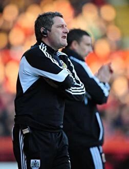 Bristol City v Charlton Collection: Tony Docherty, Assistant Manager of Bristol City, Focuses on Championship Match against Charlton
