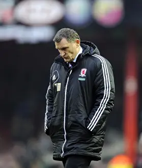 Framed Print : Tony Mowbray's Disappointment: Bristol City V Middlesbrough, 09-03-2013 Framed Print : Tony Mowbray's Disappointment: Bristol City V Middlesbrough, 09-03-2013