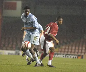 Bristol City U18s V Manchester City U18s Prints: Tristan Plummer in Action: Bristol City U18s vs Manchester City U18s