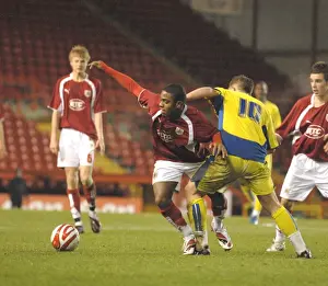 Tristan Plummer in Action: Clash between Bristol City U18s and Leeds Utd U18s