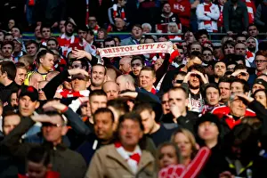 Bristol City V Walsall JPT Final - Fans Prints: Triumph at Wembley: Ecstatic Bristol City Fans Celebrate Johnstones Paint Trophy Victory