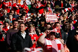 Triumphant Bristol City Fans Celebrate Johnstones Paint Trophy Victory at Wembley Stadium (2015)