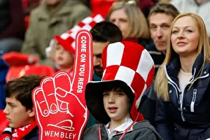 Triumphant Moment: Bristol City FC Fans Celebrate at Wembley, Johnstones Paint Trophy Final vs Walsall