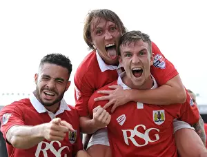 Triumphant Threesome: Unforgettable Goal Celebration of Aden Flint