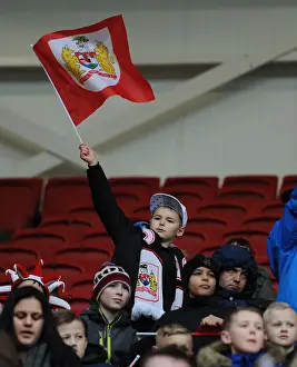 Bristol City V Middlesbrough Prints: United at Ashton Gate: A Sea of Bristol City Fans Before Kick-off Against Middlesbrough