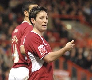 Bristol City V Blackpool Collection: United in the Fight: Lee Johnson Rallies Bristol City Against Blackpool