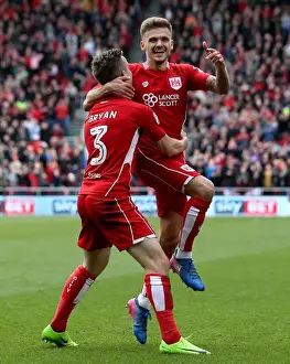 Unstoppable Duo: Paterson and Bryan's 2-0 Goal Celebration vs. Queens Park Rangers