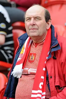 Rotherham United V Bristol City Prints: Unwavering Support: A Bristol City Fan at Rotherham United vs