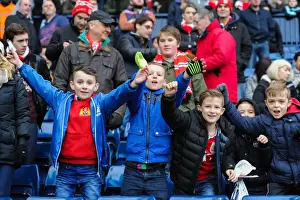 West Brom Prints: Unwavering Support: Bristol City Fans at The Hawthorns during FA Cup Third Round Match