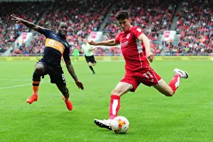 Vurnon Anita Denies Callum O'Dowda's Cross: Bristol City vs Newcastle United (2016)