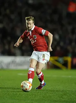 Bristol City V Bradford Prints: Wade Elliott in Action: Bristol City vs Bradford City, October 2014